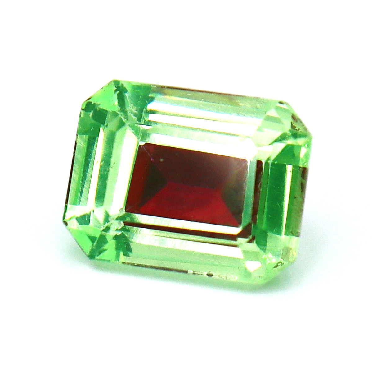 Natural Bi-Color Pitambari Sapphire Emerald 10-12CT Loose Certified Gemstone