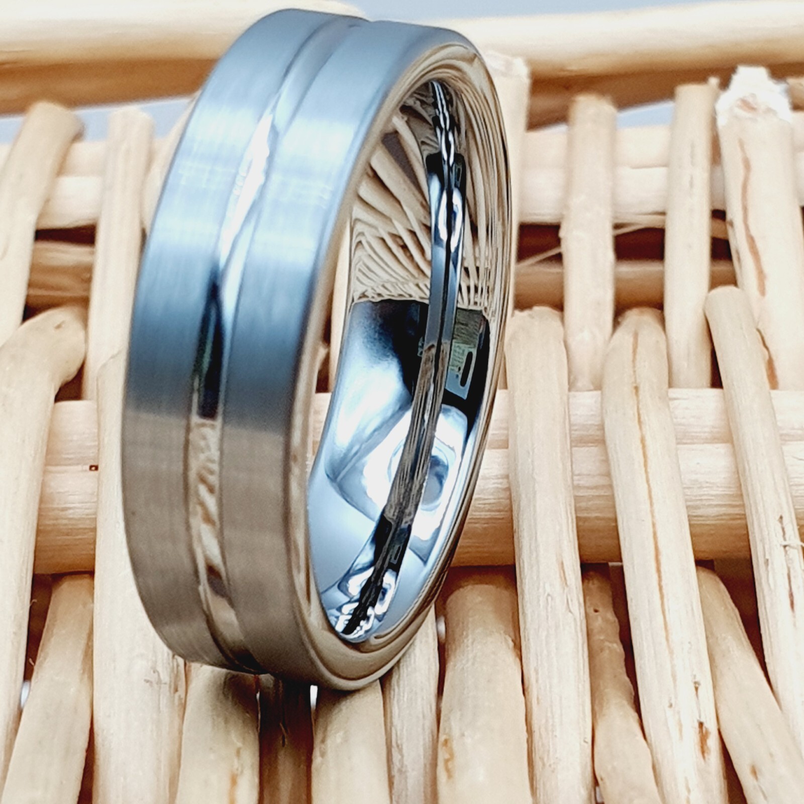 Unisex Promise Matte Finished Couple Ring Engagement Ring Anniversary Women Band