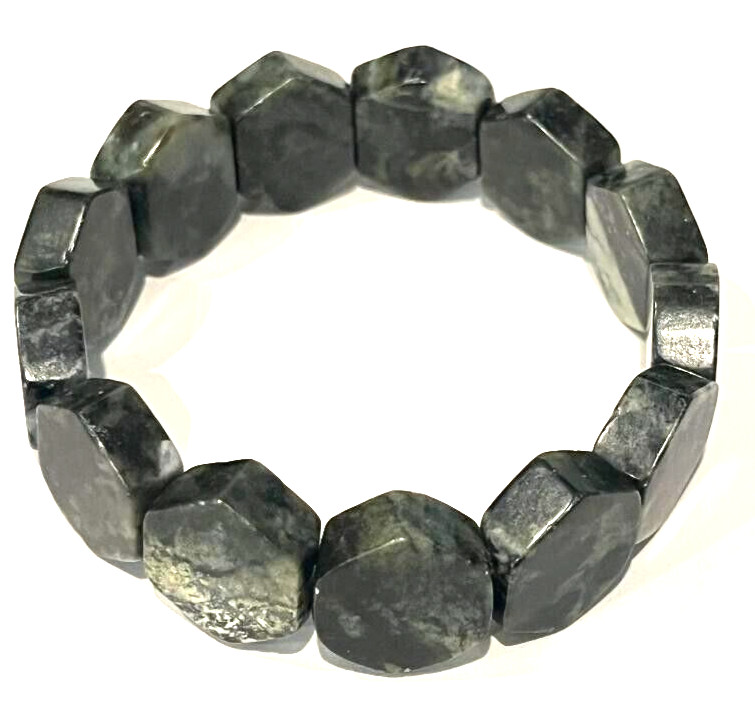 IRISH CONNEMARA MARBLE HEXAGONAL STRETCH BRACELET JCW153