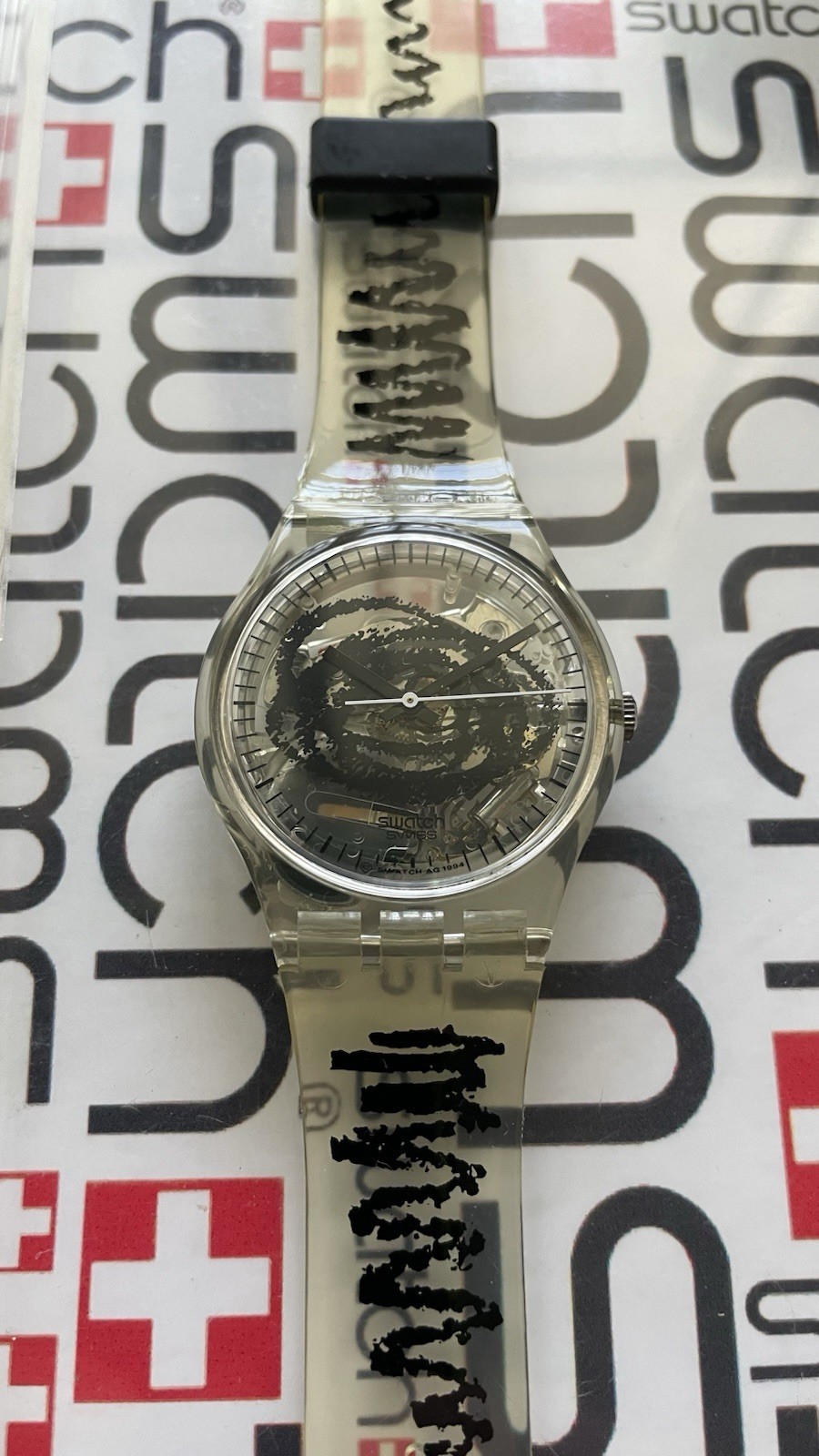 Swatch Skizzo GK191 1995 Standard Gents 34mm Vintage Box