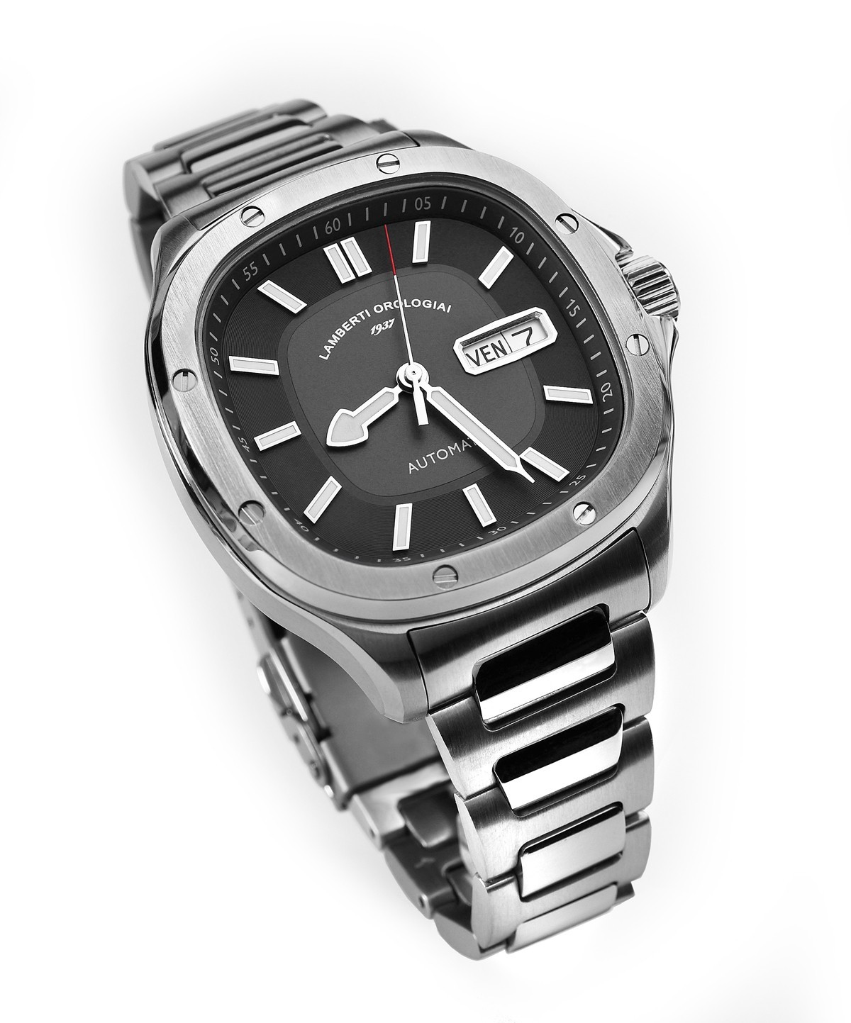 LAMBERTI WATCHES Ref. 15126N ELLIXOMATIC. Automatic with date and day