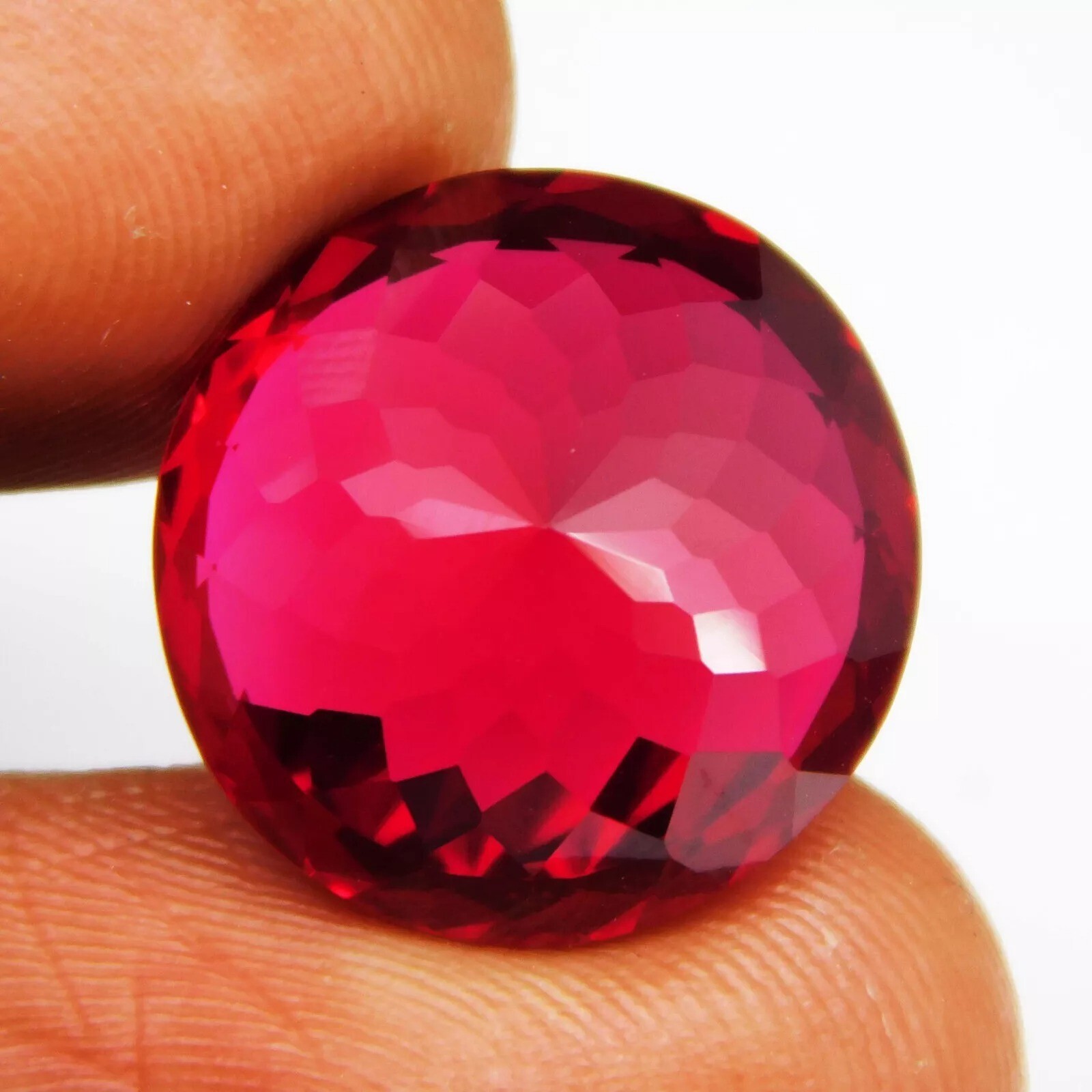 Red Color Almandine Garnet 17-19 Ct Natural Round Cut EGL CERTIFIED A++ Gemstone