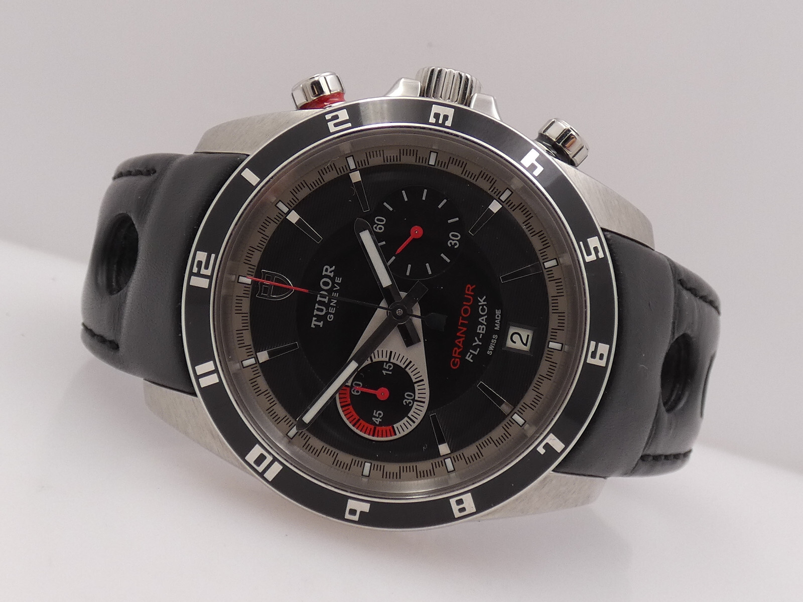 TUDOR GRANTOUR FLY-BACK 20550N 42MM AUTOMATIC STEEL CHRONOGRAPH WATCH