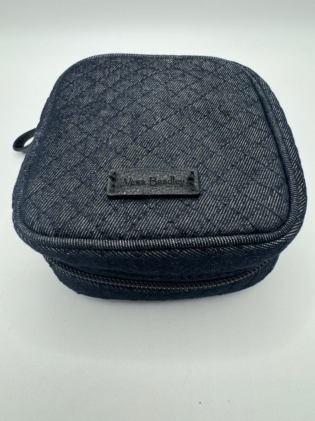 Vera Bradley Quilted Denim Jewelry Organizer Travel Case
