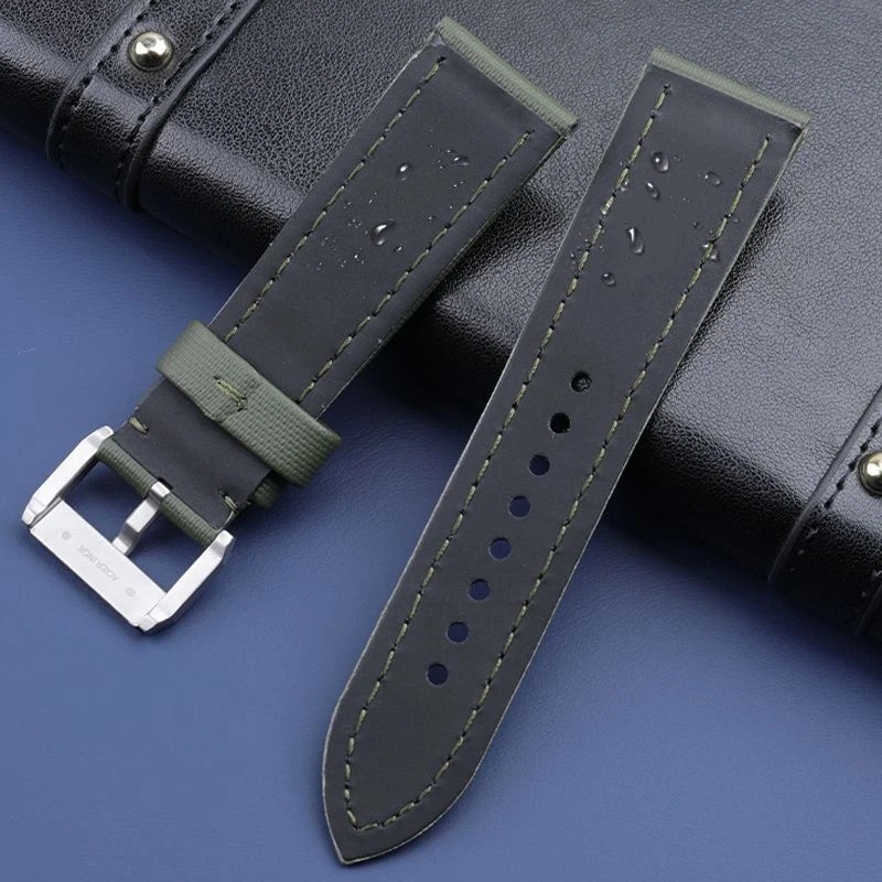 23mm Nylon Canvas Strap Fits Blancpain Fifty Fathoms Watch 5000 5015