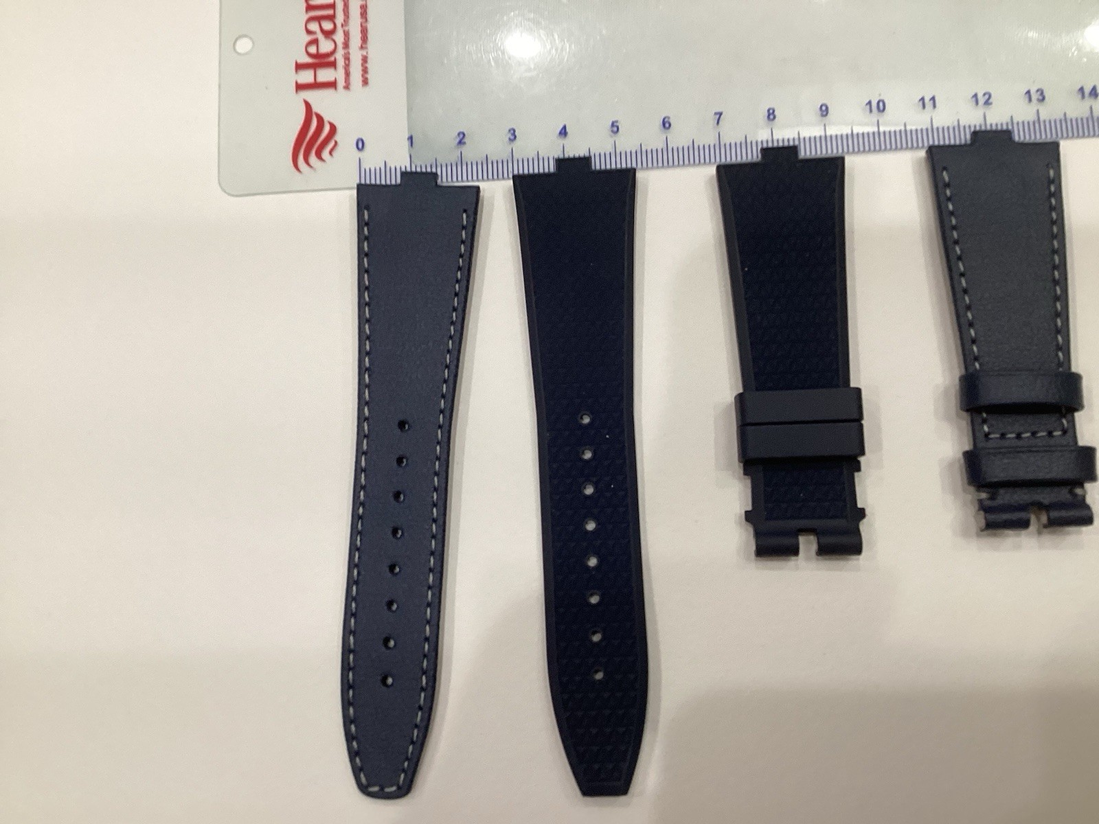 Vacheron Constantin Overseas Gen3 Pair Blue Leather & Rubber Watch Strap OEM