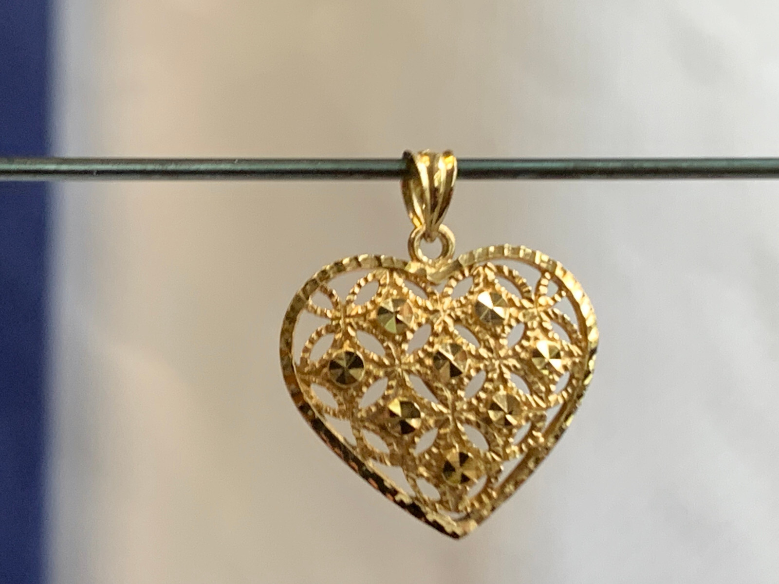 14K Yellow Gold Heart Pendant Beverly Hills Gold 1.95g Fine Jewelry Charm