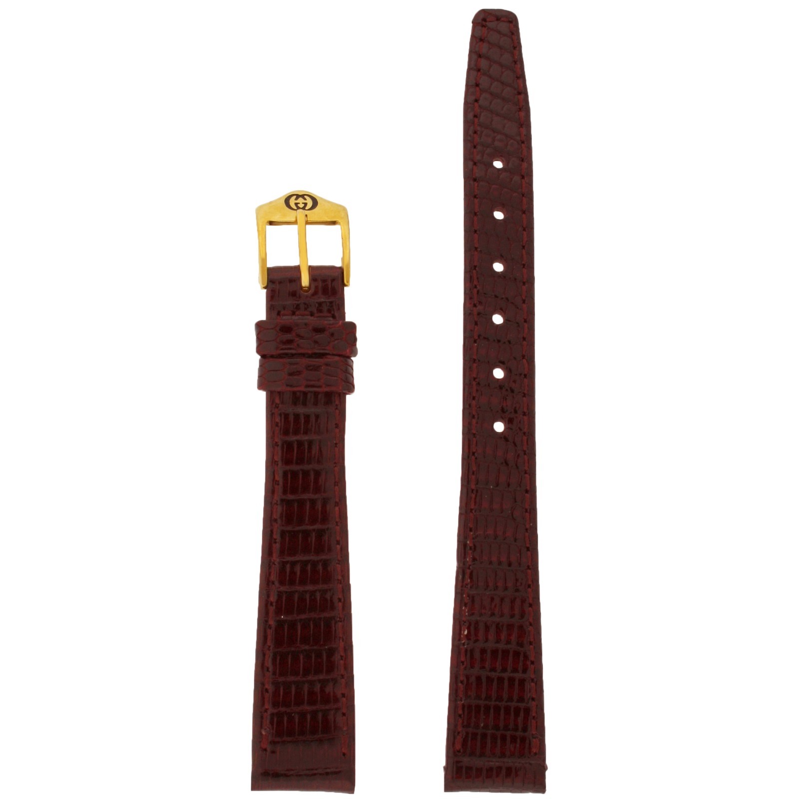 Gucci Watch Strap 13mm Tan Brown Burgundy models 2200L 3000L 3800L Genuine