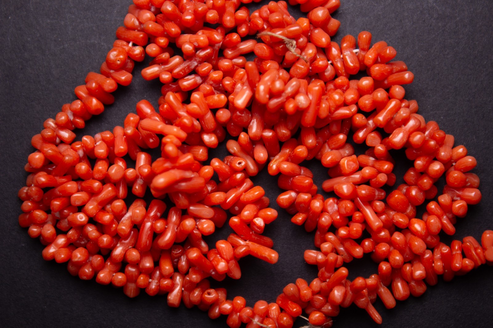Necklace – Mediterranean Coral – Vintage 24 Gr 70cm