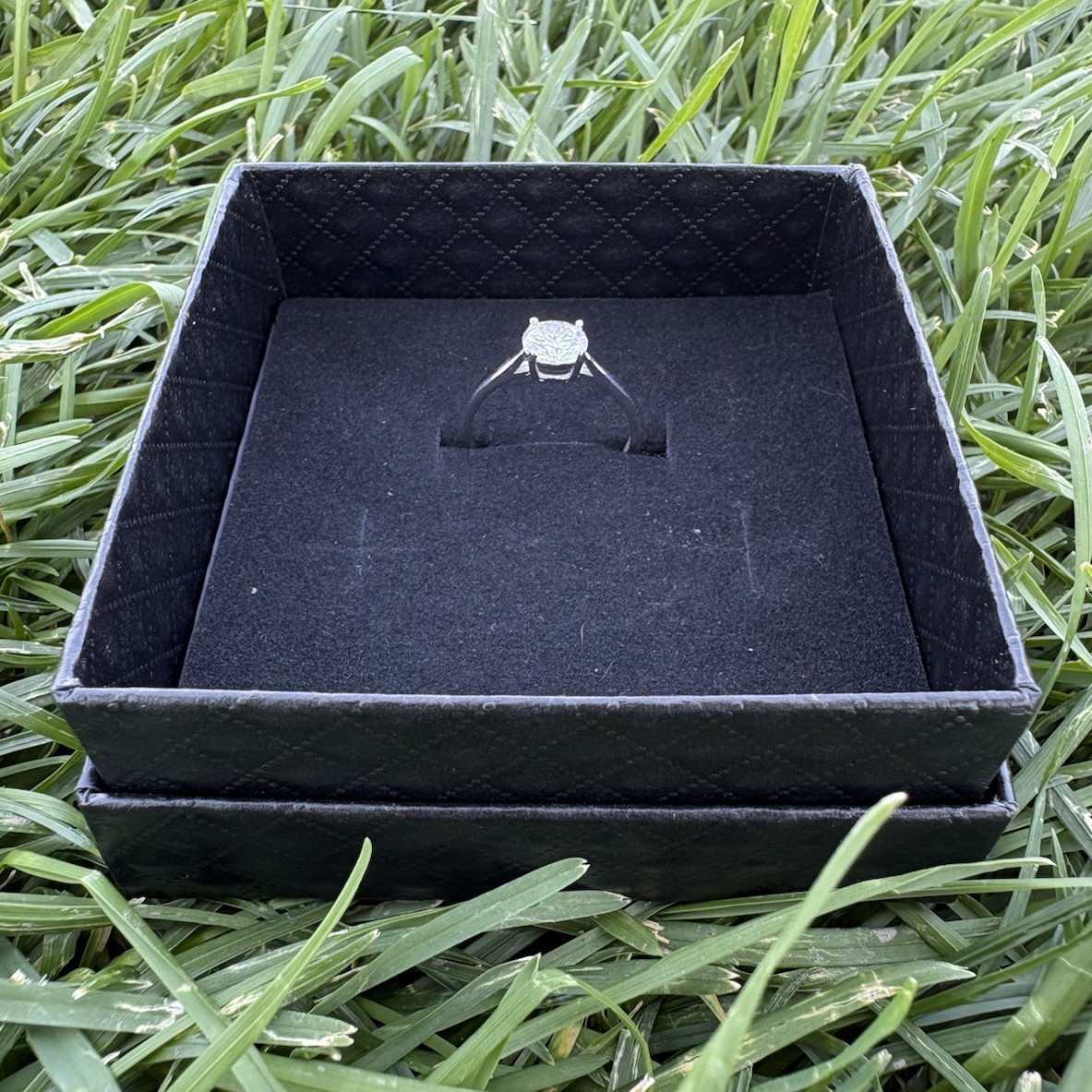 VVS1 Moissanite Adjustable Engagement Ring