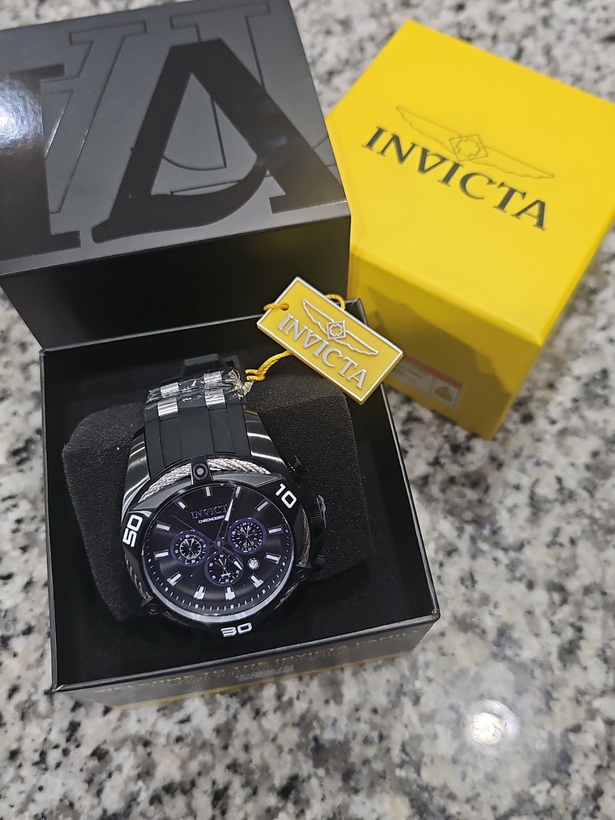 RETAIL $699.00 IN STORE Invicta Bolt Tensora Men’s Watch – 50mm, Black ZG-34136