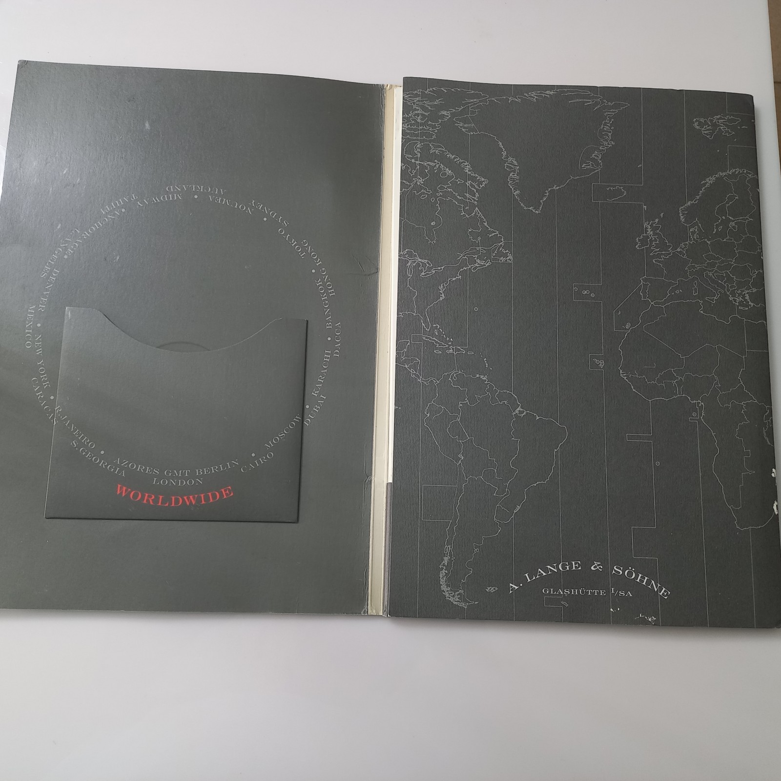 Rare 2005 A. Lange & Söhne Lange 1 Time Zone Press Kit & Technical Drawings
