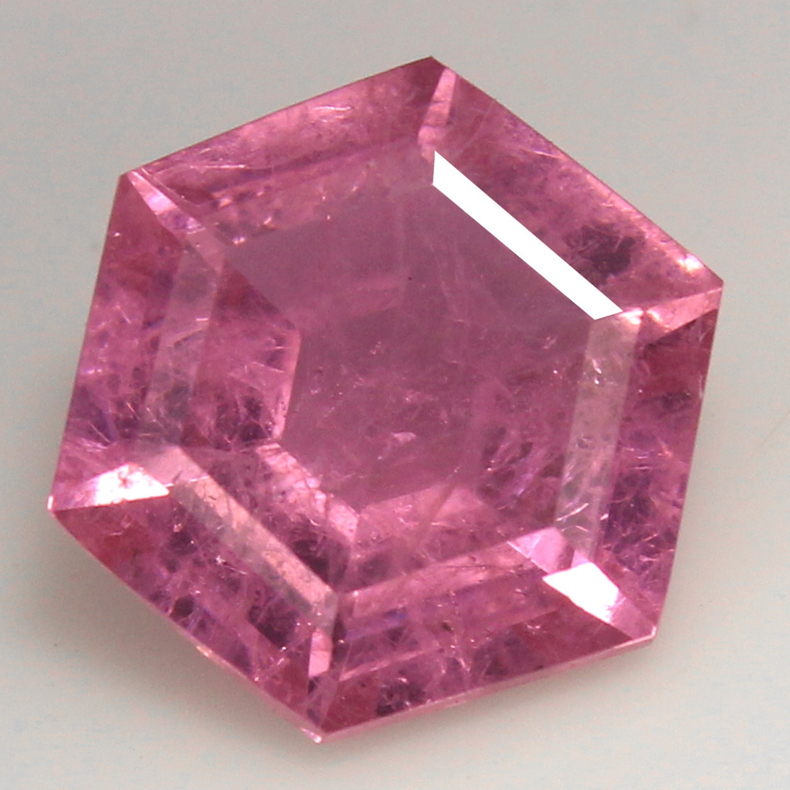 Natural Certified Madagascar Pink Sapphire 11.00 MM Hexagon Stunning Gemstone