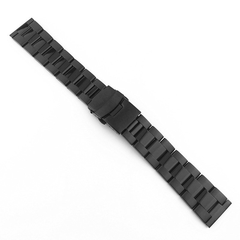 18-28mm Brushed Middle Polished Stainless Steel Watch Band Strap Metal Bracelet