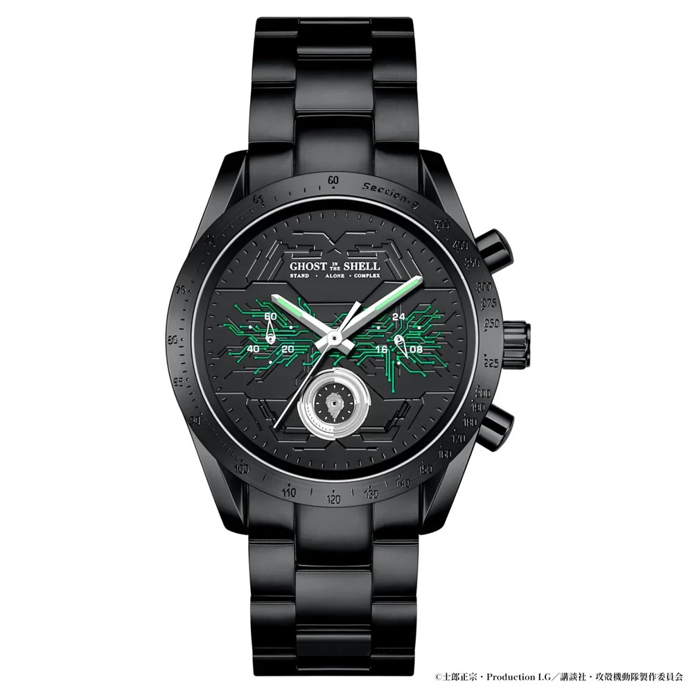 Ghost in the Shell S.A.C. 2way Wristwatch Motoko Kusanagi Model Chronograph New