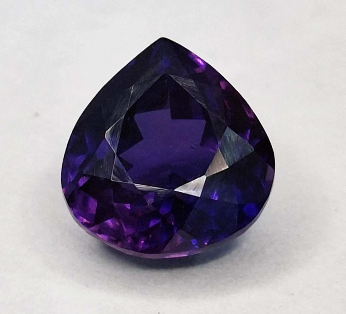 Mesmerizing Purple Blue Tanzanite Pear Cut 9-11 Ct Natural Certified Gemstone