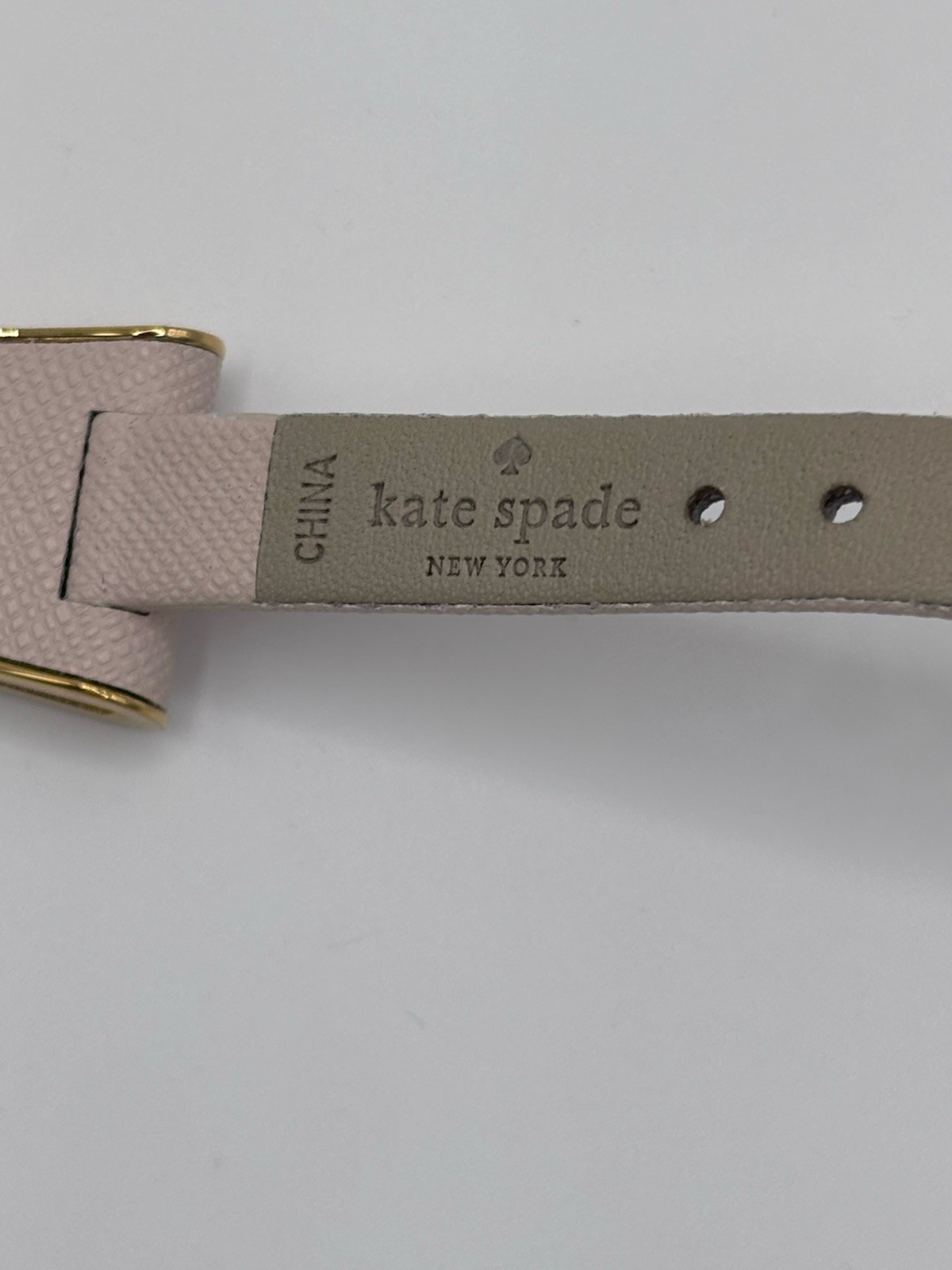 Kate Spade Bow Shape Watch, Ivory, Saffiano Leather/Gold, Kenmare Working
