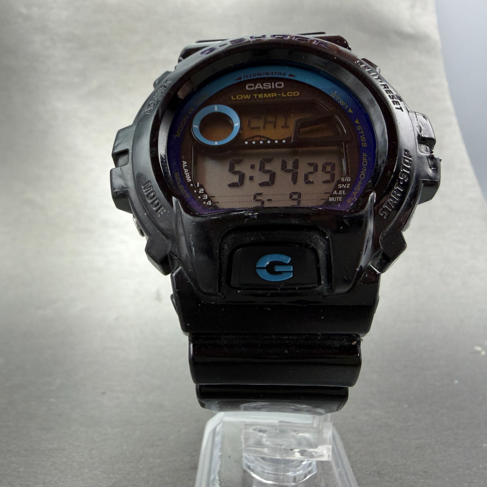 Casio G-Shock GLX-6900 Watch Men 51mm Black Purple Alarm Chrono Digital New Batt