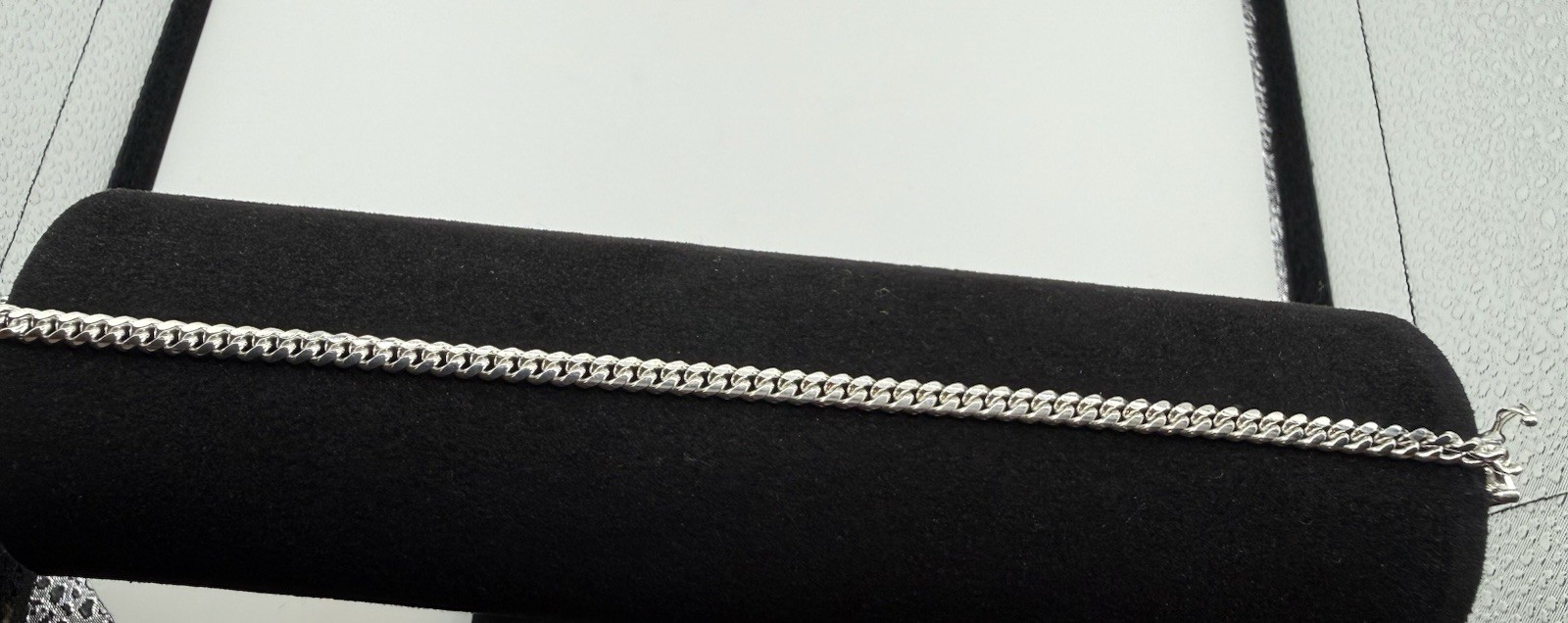 Solid Sterling Silver Italy 925 Miami Cuban Bracelet 4mm 7.5” Long