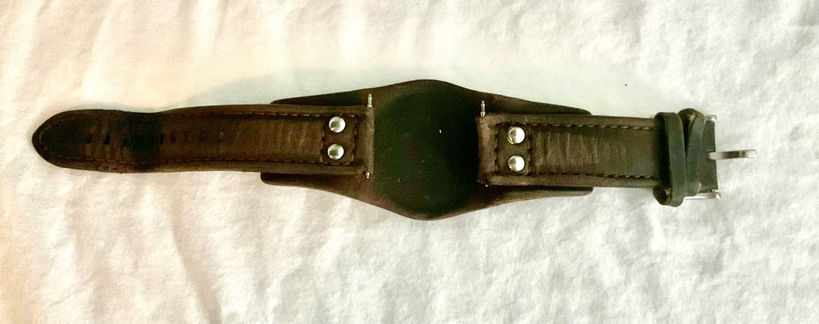 Fossil Dark Brown Leather Watch Strap for Coachman CH2564 & CH2565 20mm