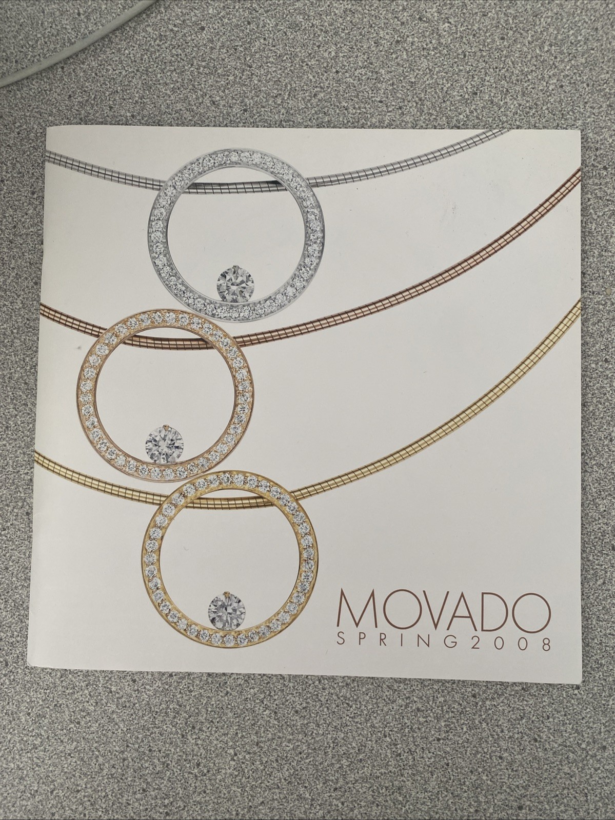 Spring 2008 8.5×8,5” Square Movado Catalog 30pgs New Origami Esperanza in ExCond