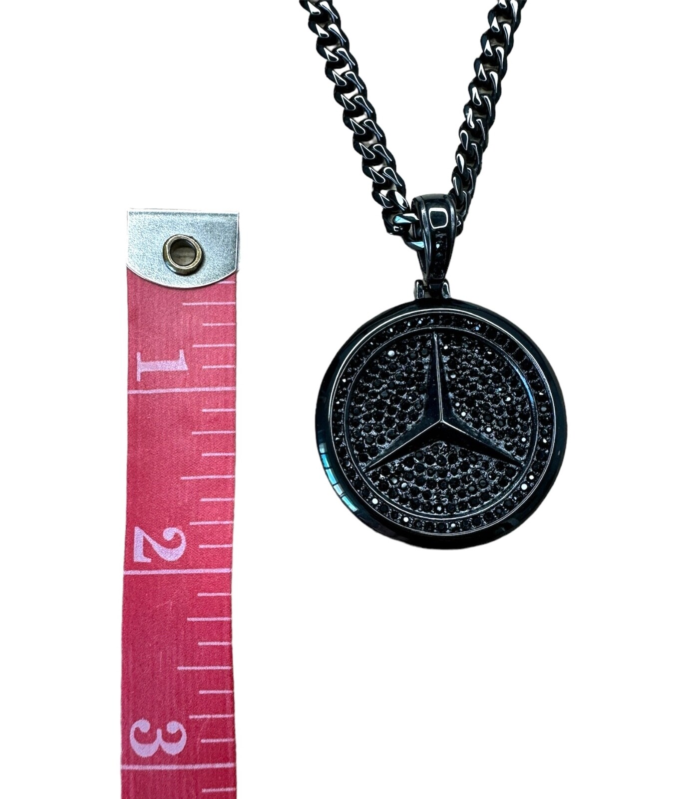 Large Mercedes Benz Necklace