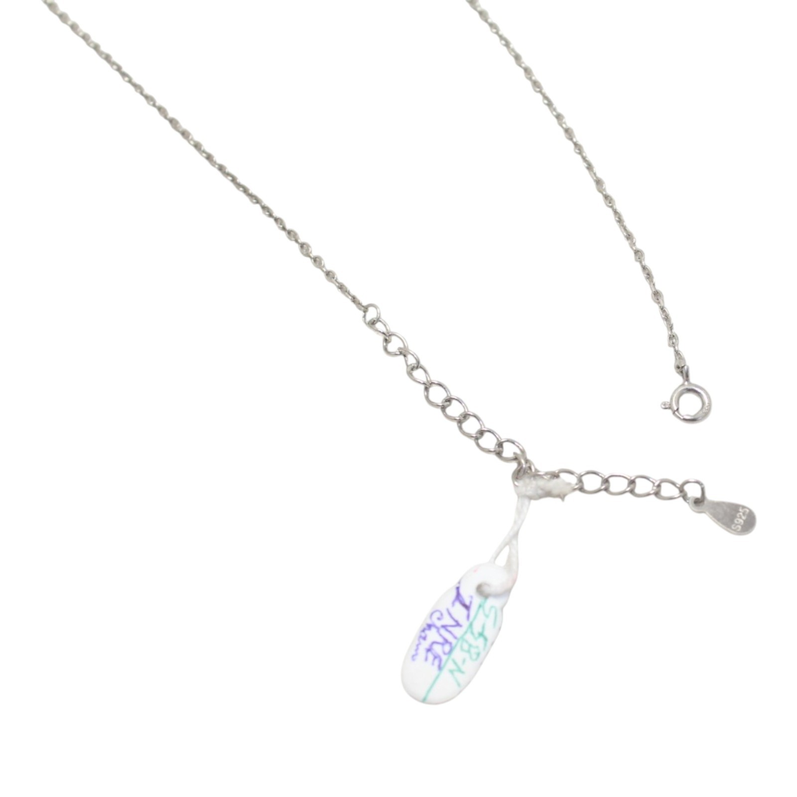 925 Sterling Silver Thin Link Chain 18.0″ Handmade Single Piece Unisex M0122