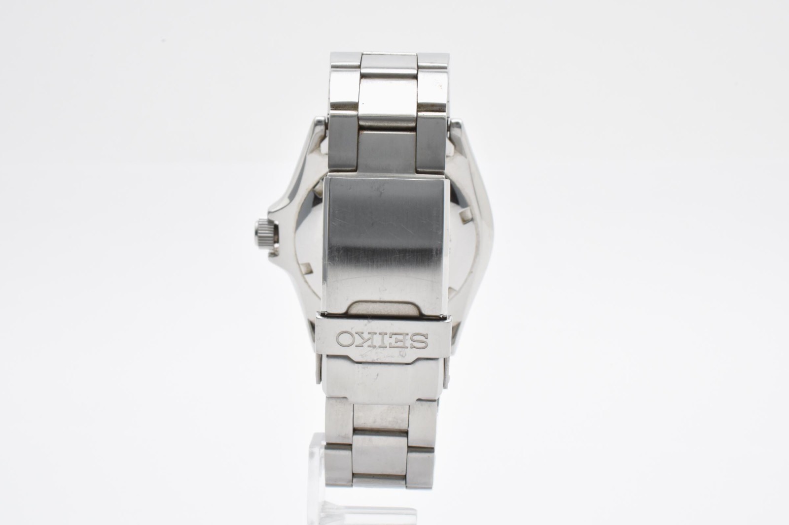 Seiko 7S26-0040 Diver Automatic Mens Watch Black Dial Day Date 10Bar Works #22