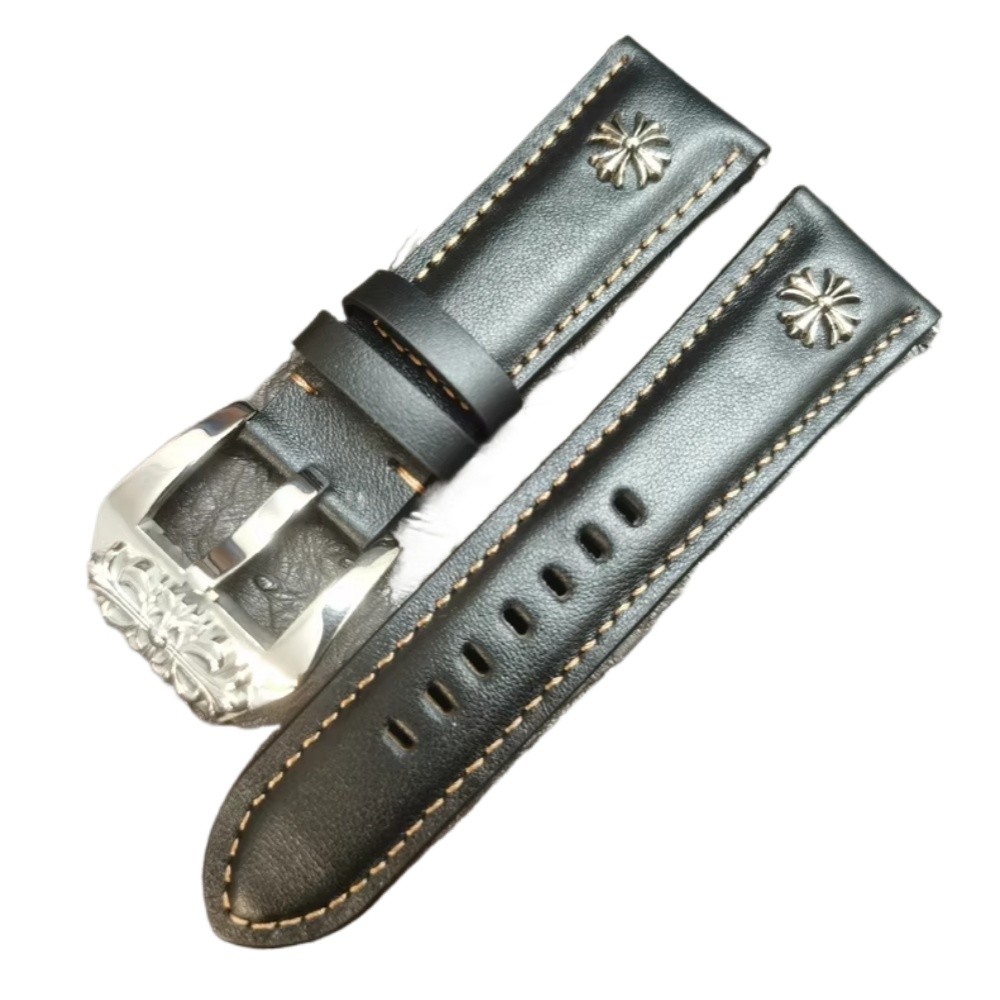 Luxury Handmade Genuine Cowhide Leather Watch Band Strap For 18mm-28mm Optional