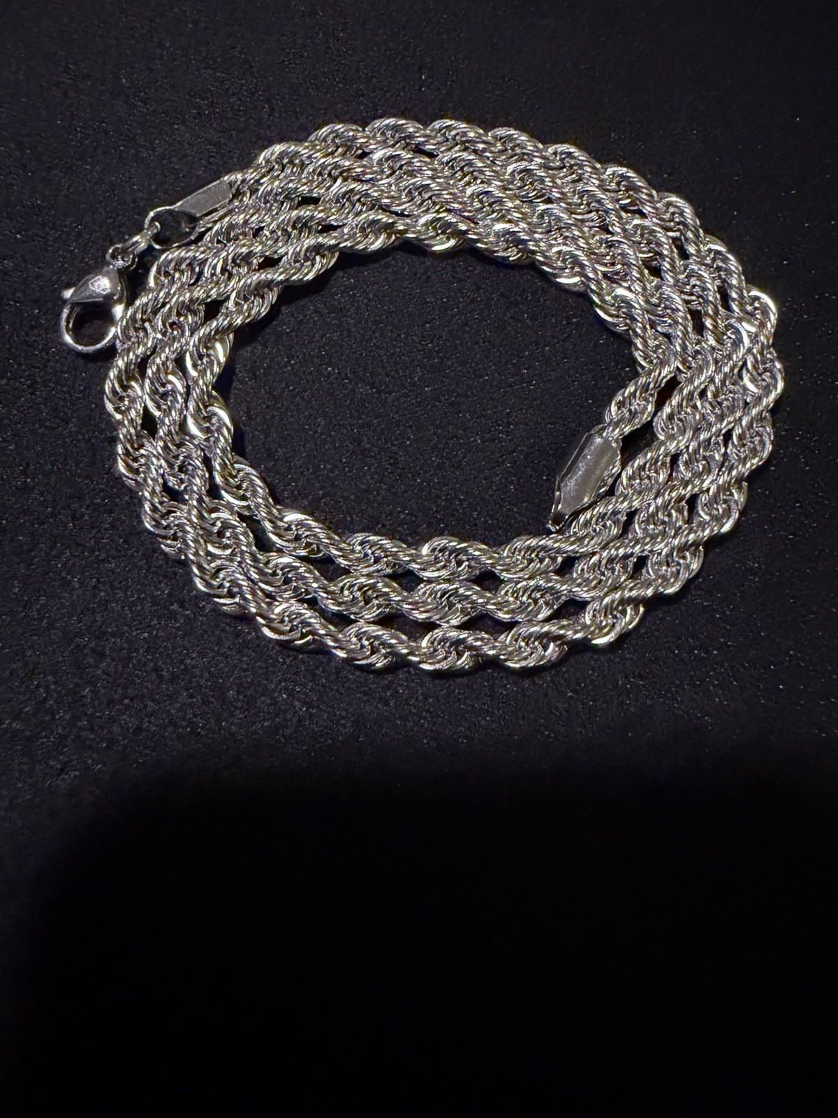 Imperium Jewelry White Rhodium Plated 20 Inch Length 4 mm Width Chain