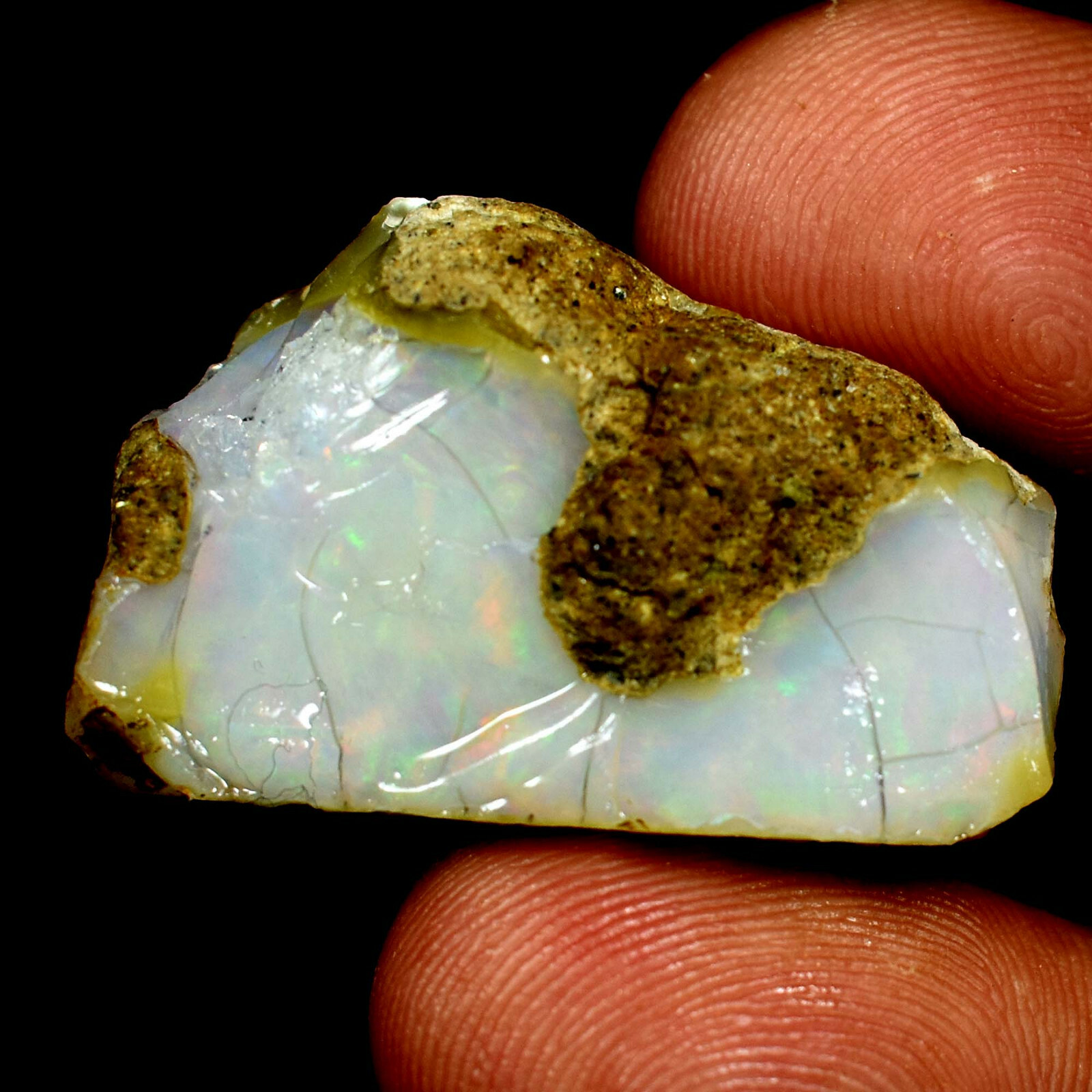 Ethiopian Fire Opal Rough 100% Natural Loose Gemstones 51.40Cts.