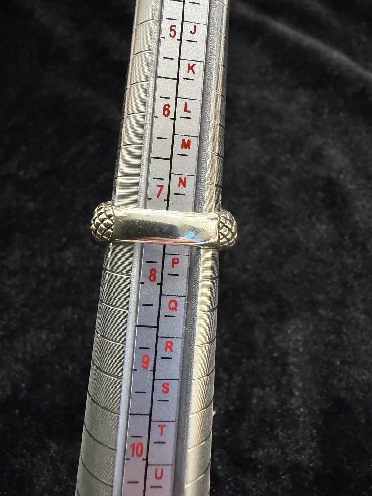 SCOTT KAY Sterling Silver Pave Woven Statement Size 7.5 Bold Cocktail Ring