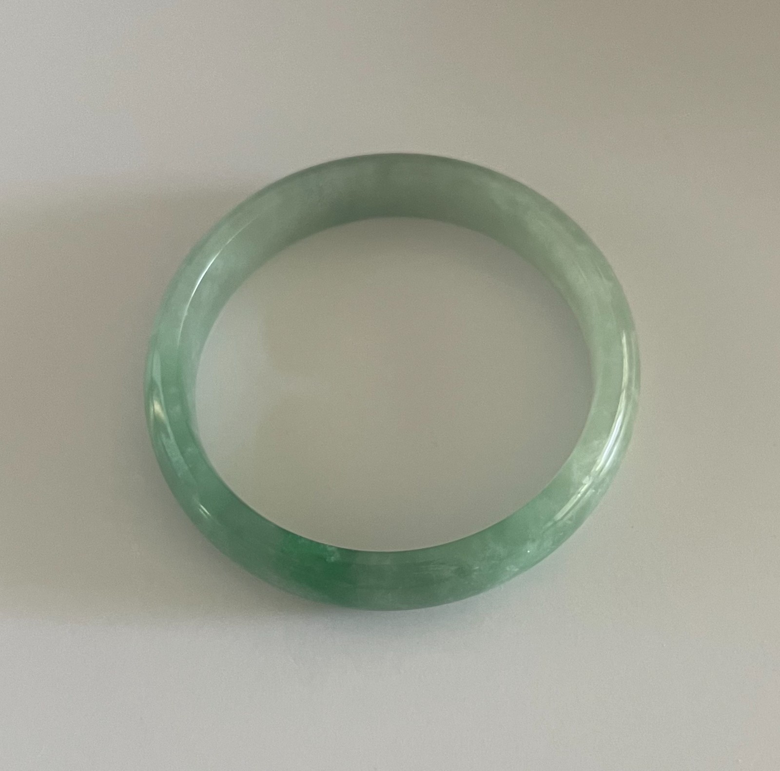 Treated Jade Bangle Bracelet Type C Jade Jewelry Gift Add Color & Unique Style