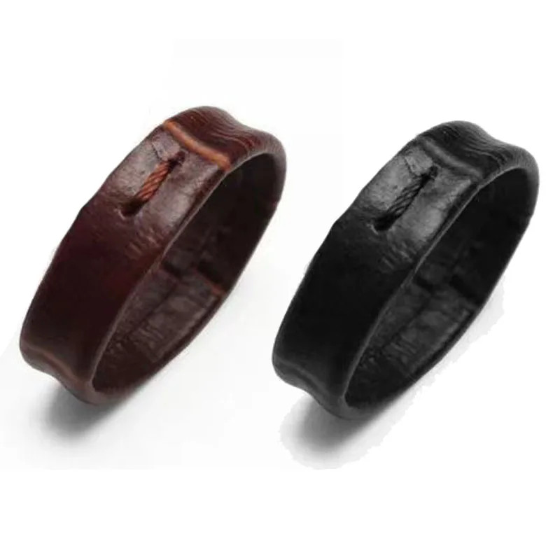 2PCS EYW Grain Leather Watch Strap Holder Loops Univeral Watch Band Ring 10-22mm