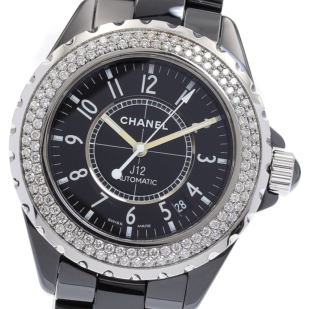 CHANEL J12 H0950 black ceramic diamond bezel black Dial Automatic Men’s_888762