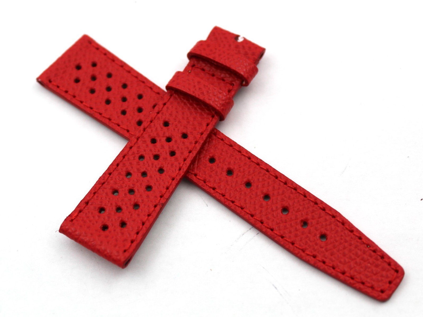 Racing Genuine Red Leather Strap Various Sizes Handmade Excellent Quality Sport