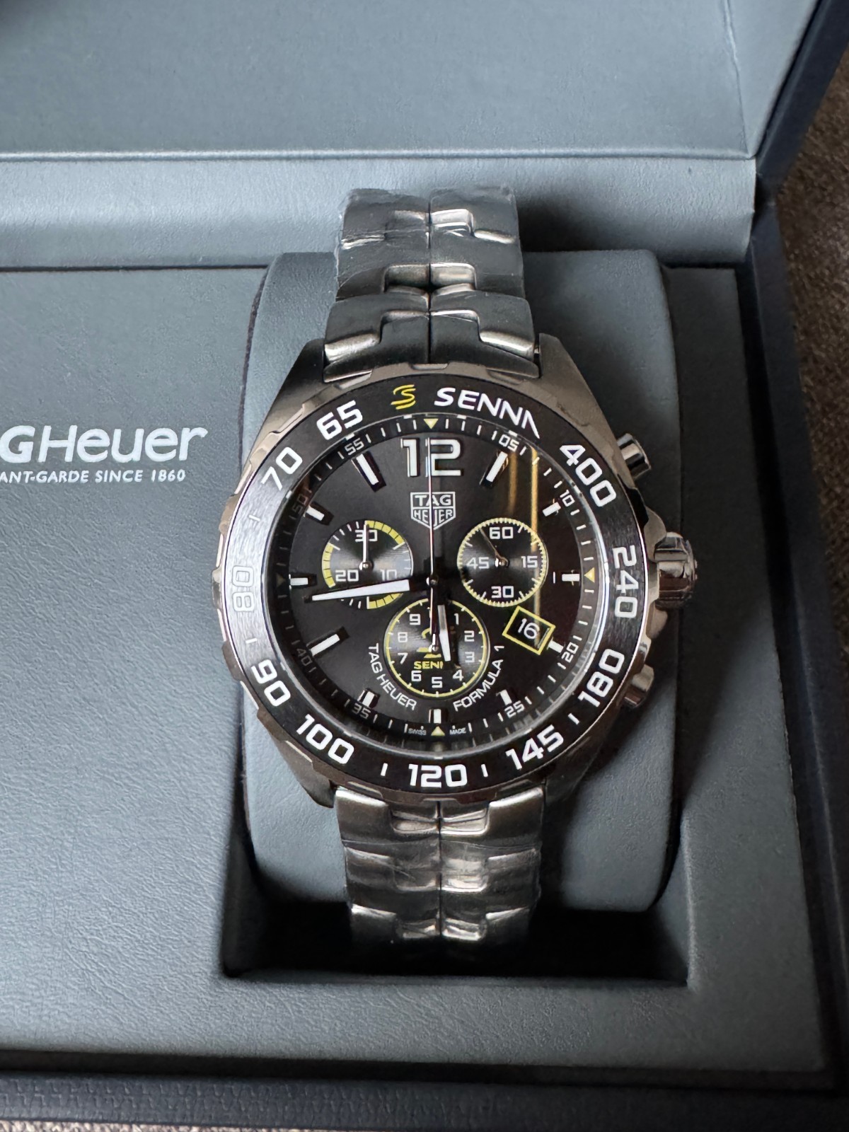TAG HEUER Formula 1 Ayrton Senna Chronograph Quartz Men’s CAZ101AF