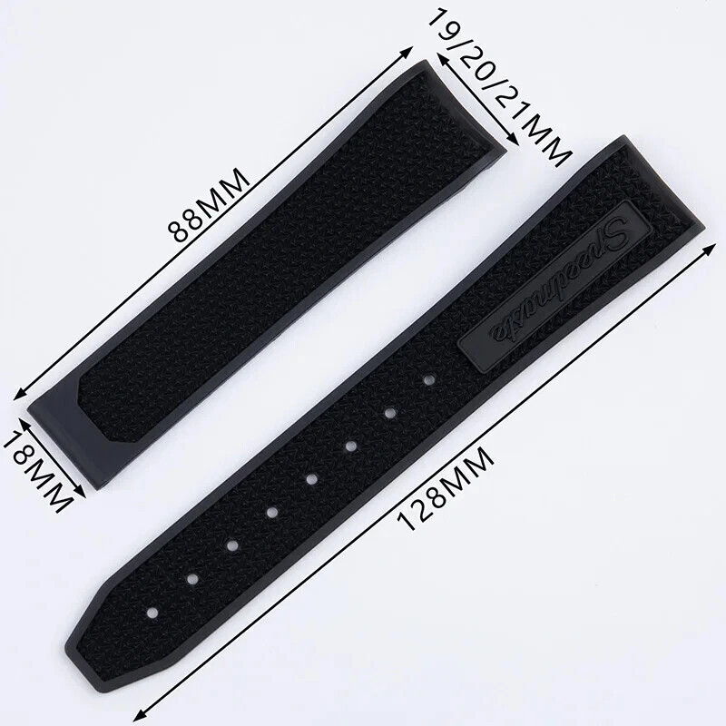 For Omega MoonSwatch Speedmaster 19mm 20mm 21mm Fluorine Rubber Watch Band Strap