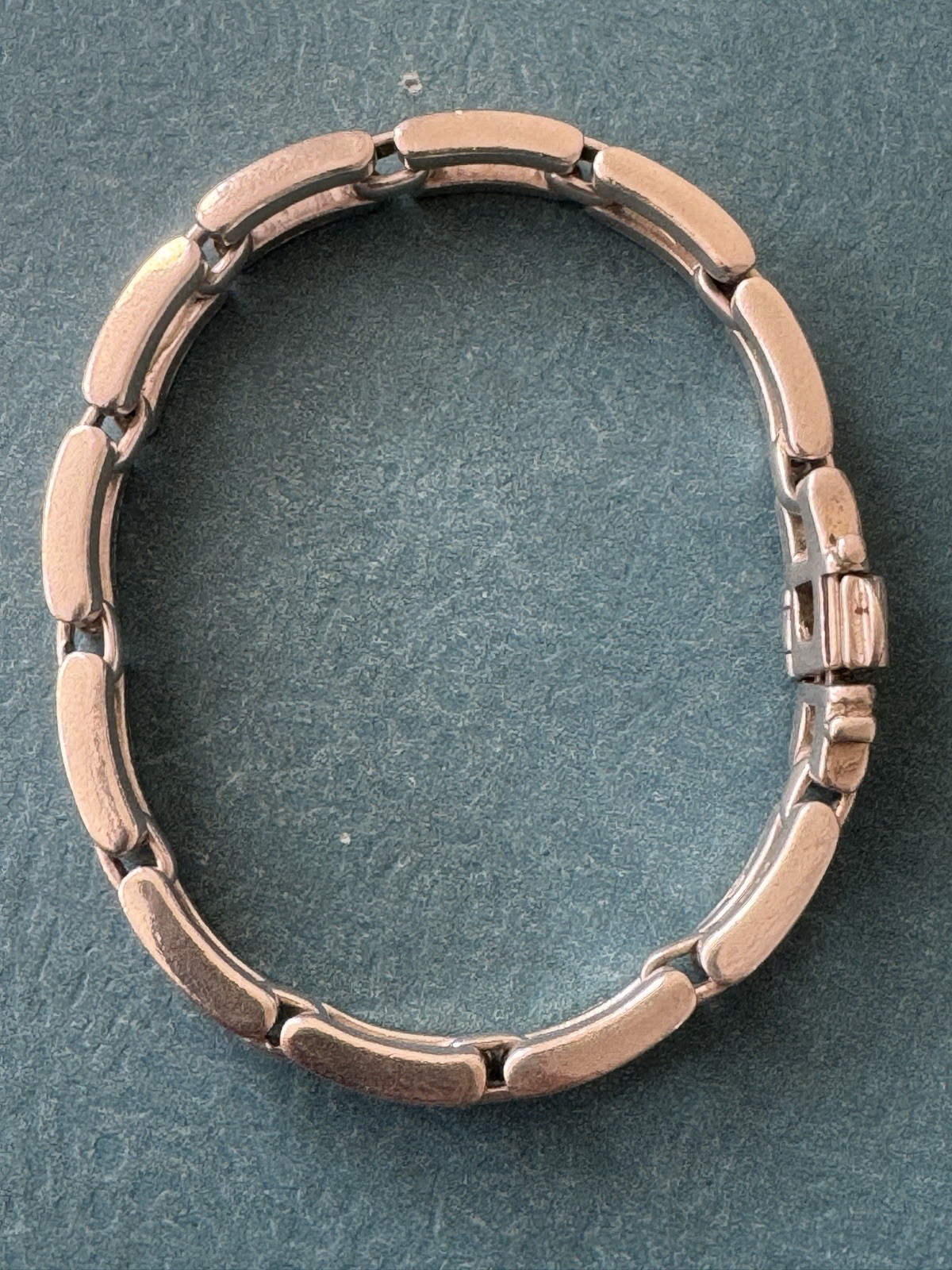 Vintage IEC Italy .925 Sterling Silver Heavy Link Bracelet Size 7.25” 35.4 gr.