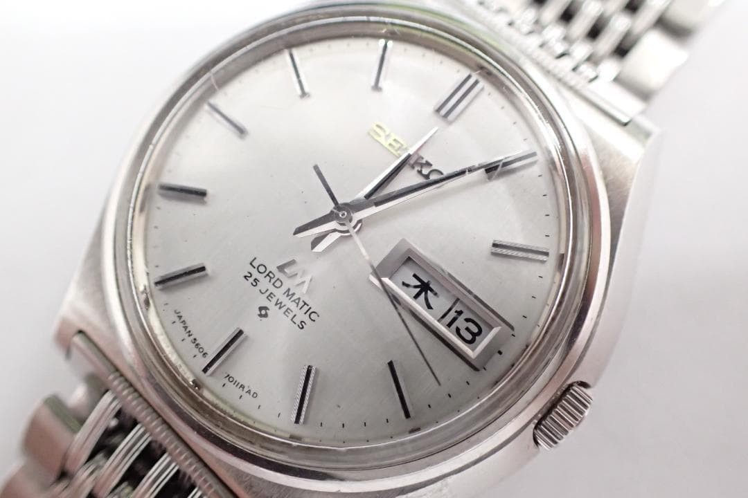 SEIKO LORD MATIC LM 5606-7010 Men’s Wristwatch Stainless Band From Japan