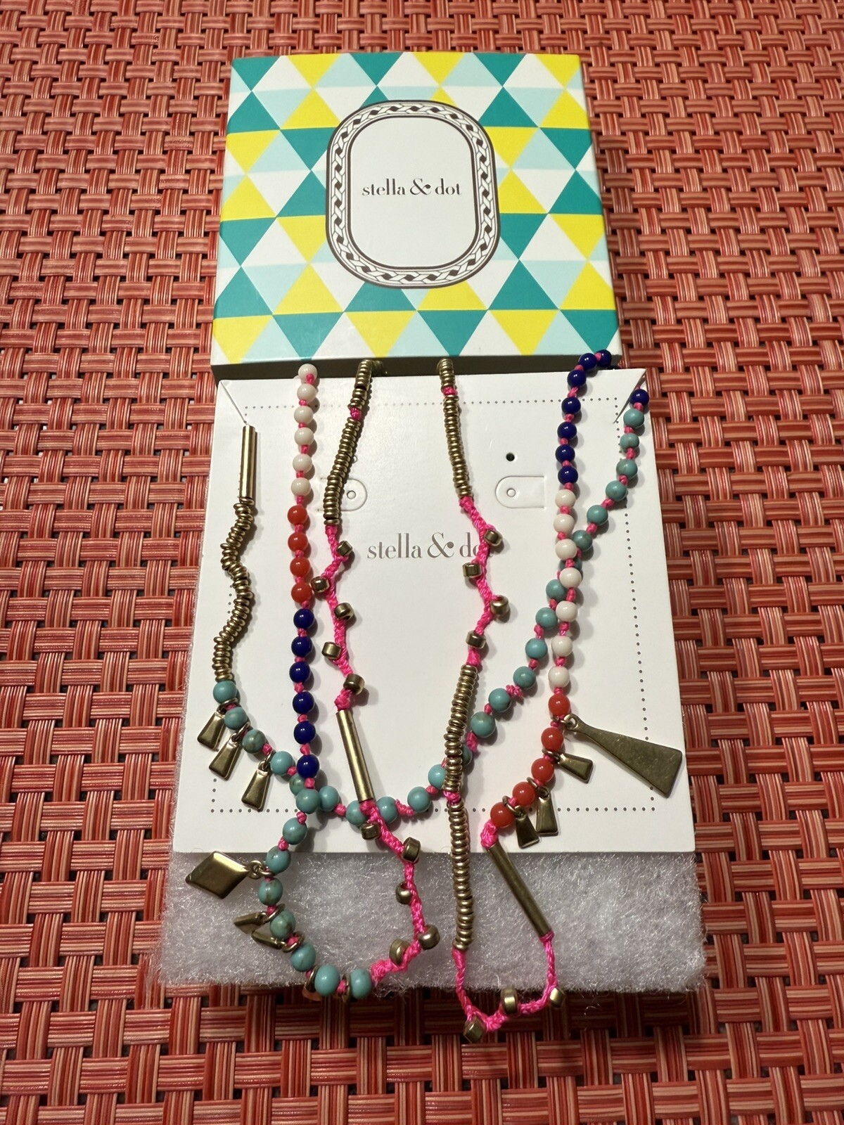 Stella & Dot Reina Necklace Multi Color Beaded Necklace, NIB, Free Shipping