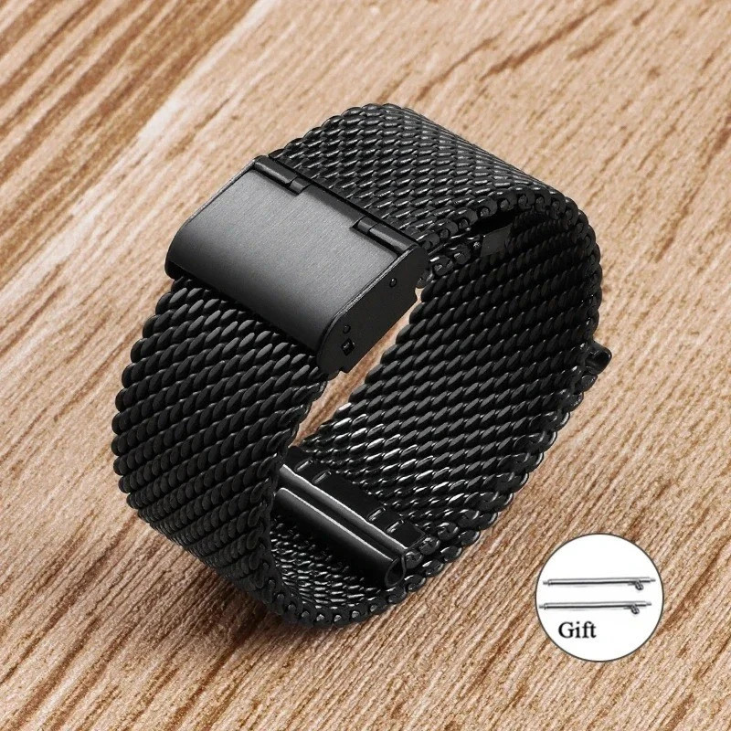 1.0 Milanese Mesh Stainless Steel Watch Band Bracelet 18Mm 20Mm 22Mm 24Mm Bracel