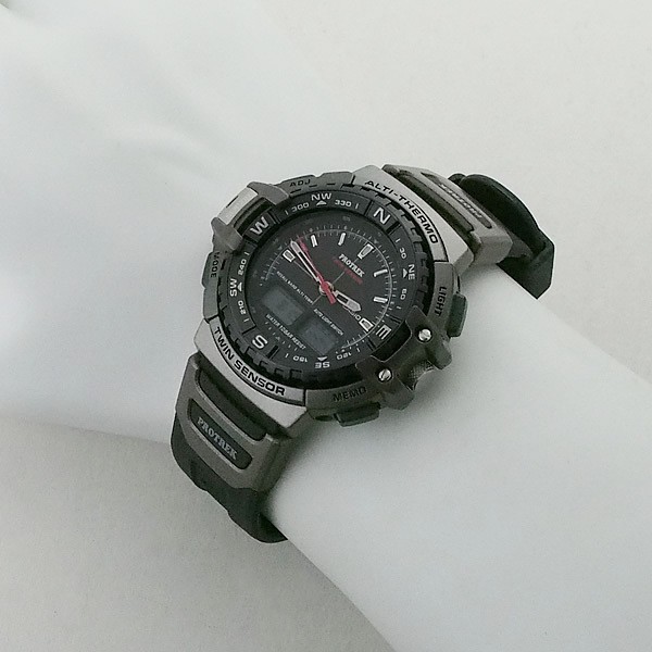 CASIO Pro Trek PRT 700 Twin Sensor Rubber Quartz Men’s FJ