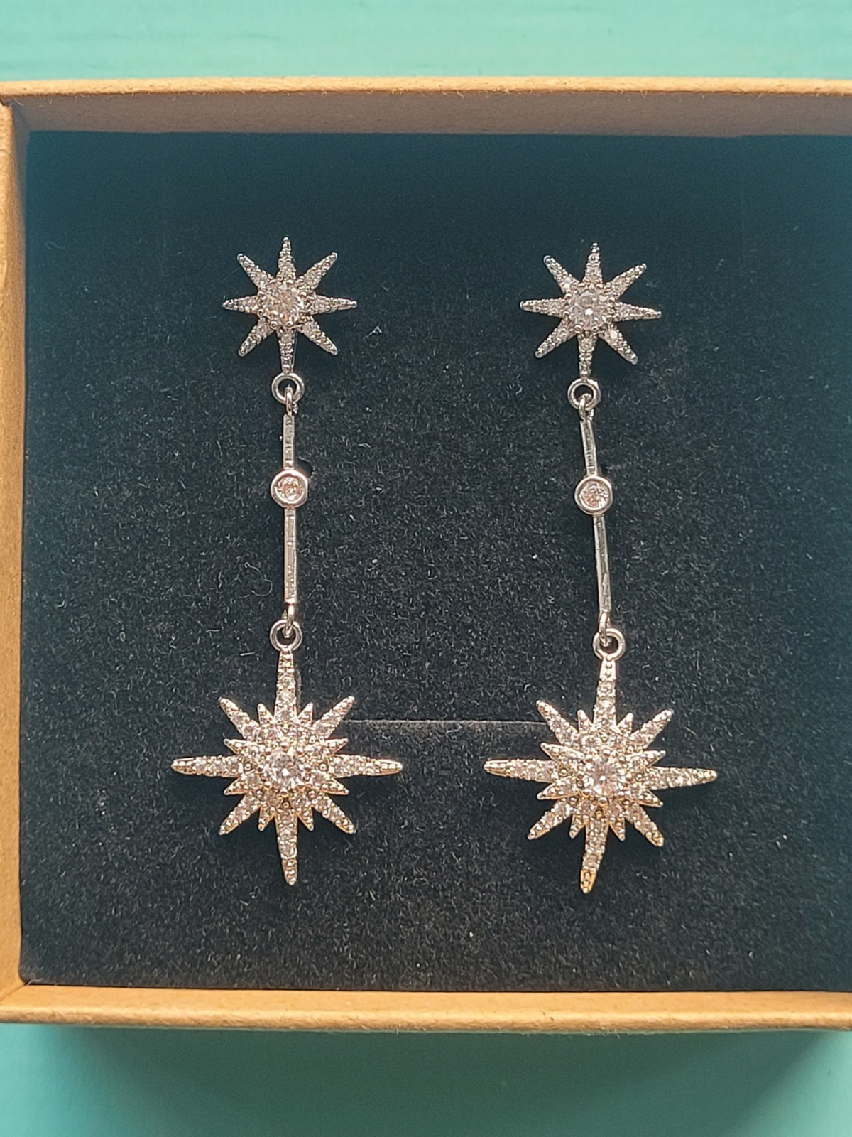 Catherine Princess of Wales Royal Replica Tsar starburst Drop earrings