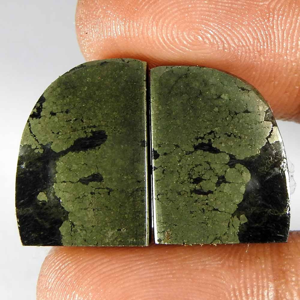 34.15Cts100%Natural Apache Gold Fancy Pair Cabochon Loose Gemstone