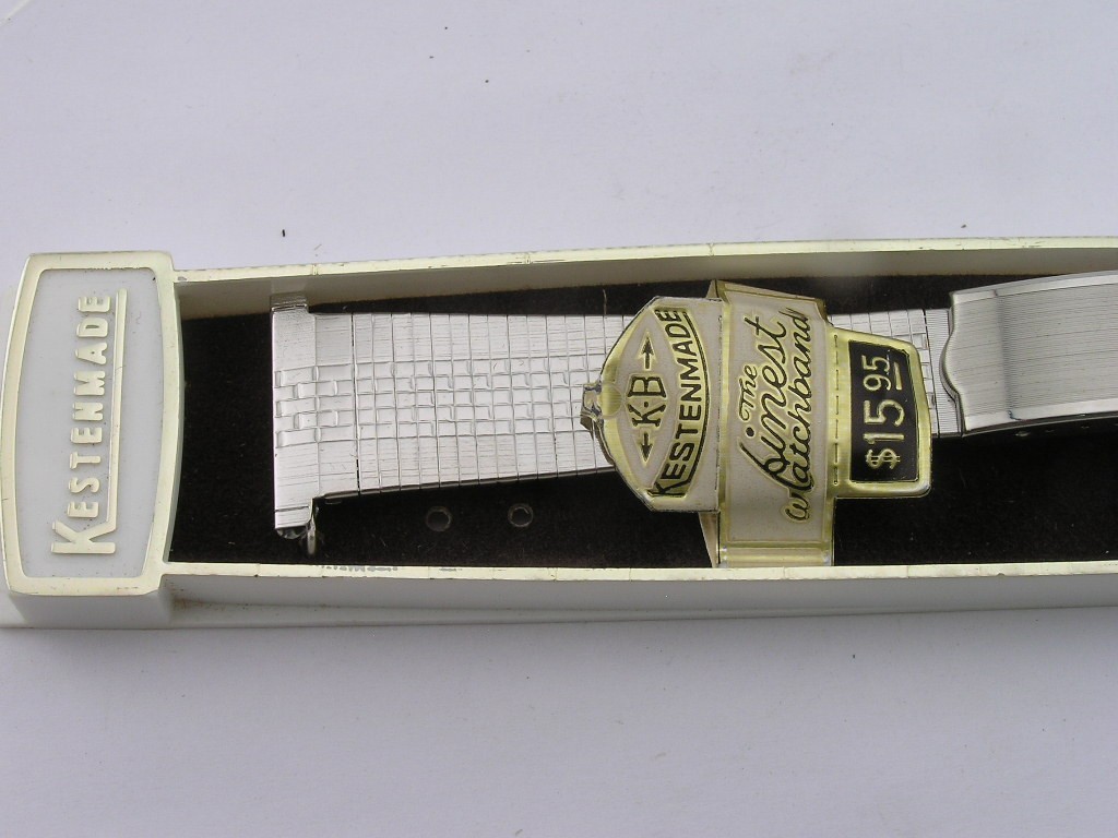 Vintage Kestenmade Mens Watch Band Straight Ends 21.9mm Ends