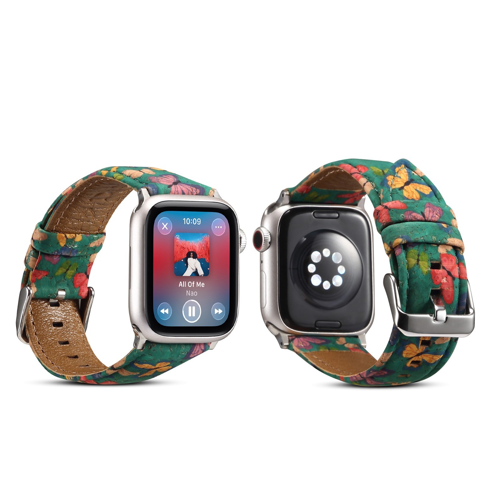 Leather Butterfly Band for Apple Watch 38mm 40mm 41mm 42mm 44mm 45mm 46mm 49mm