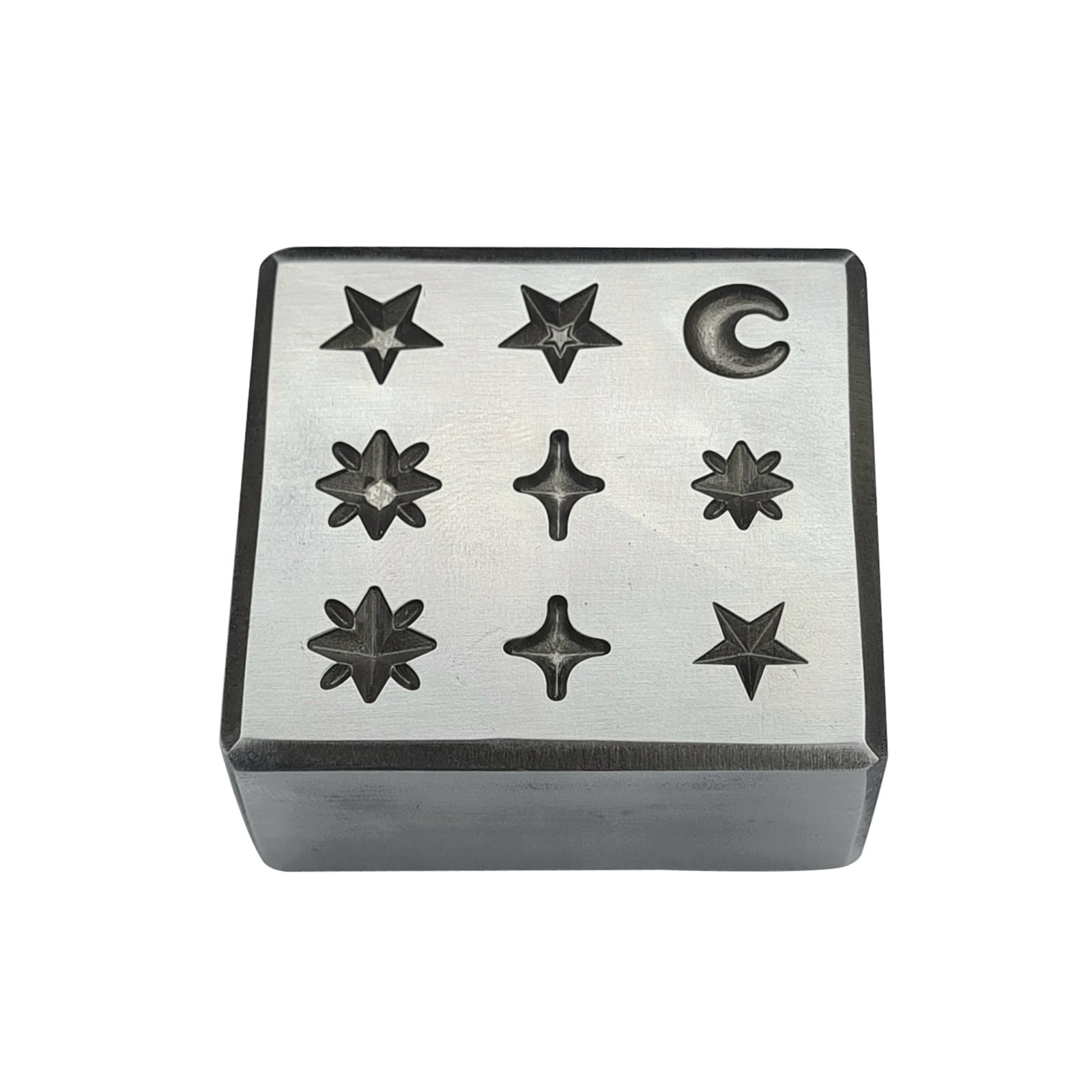 9 Impression Celestial Shapes Shot Plate – Silversmith Tools- Jewelry Making Die
