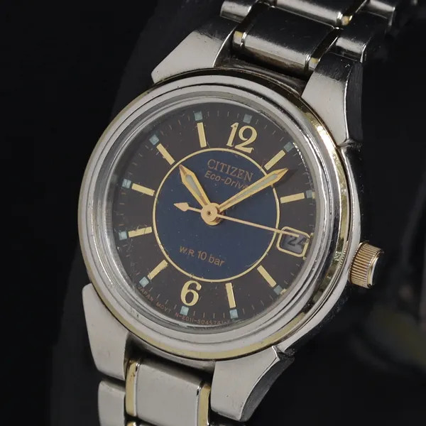 Working Citizen Eco-Drive E011-S027152 Solar Date Brown Dial Women’s Watch H