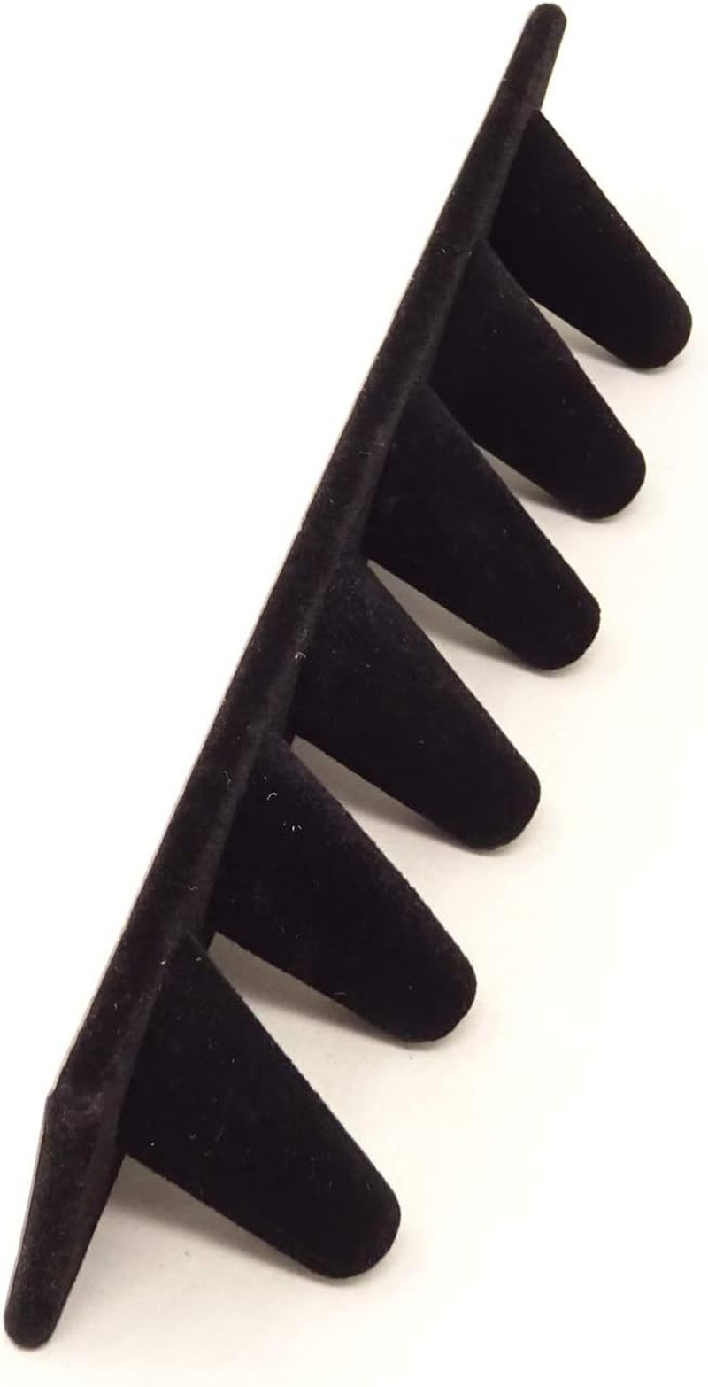 Honbay Black Velvet 6 Finger Ring Display Stand Organizer Stand